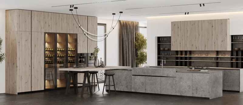 KITWOOD TWELVE kitchen — natural wood accents, bespoke kitchen Lebanon