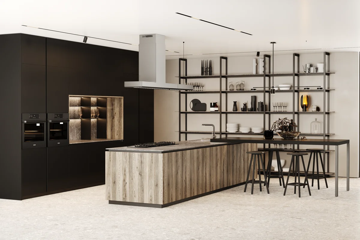 KITWOOD TWENTY bespoke kitchen — open-plan with integrated appliances, Lebanon
